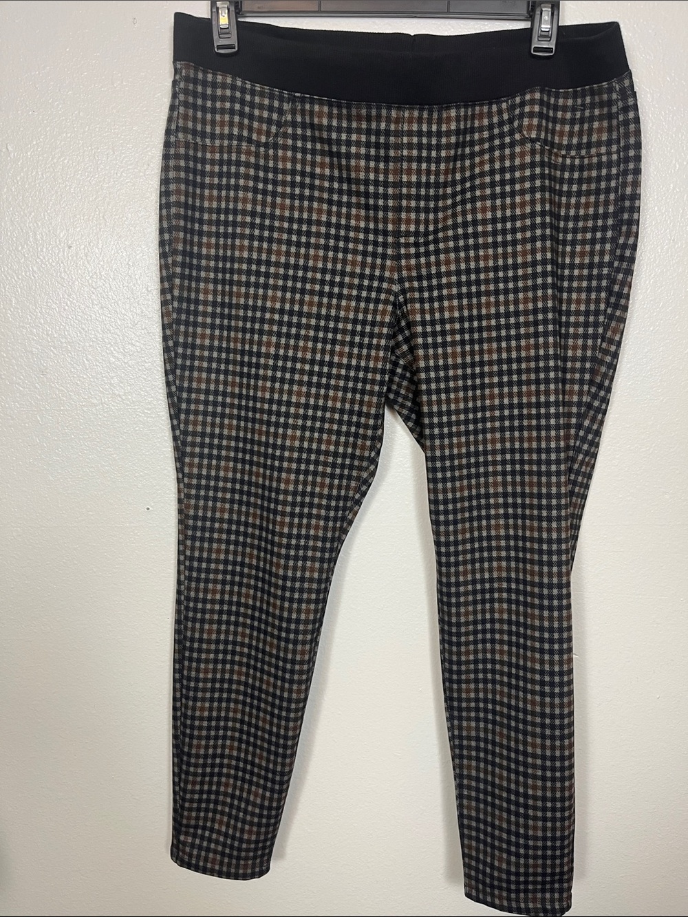 No Boundaries Black Brown Plaid Skinny Pants
